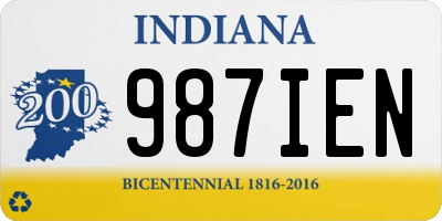 IN license plate 987IEN