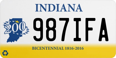 IN license plate 987IFA