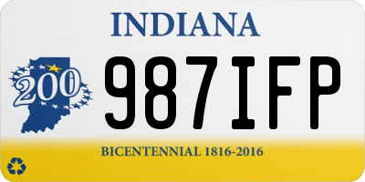 IN license plate 987IFP