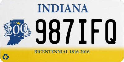 IN license plate 987IFQ