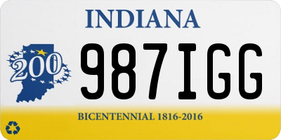 IN license plate 987IGG