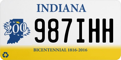 IN license plate 987IHH