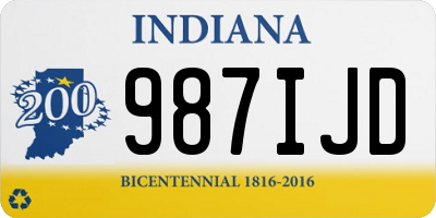 IN license plate 987IJD