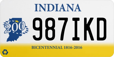 IN license plate 987IKD