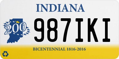 IN license plate 987IKI