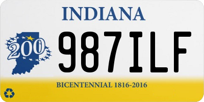 IN license plate 987ILF