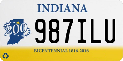 IN license plate 987ILU