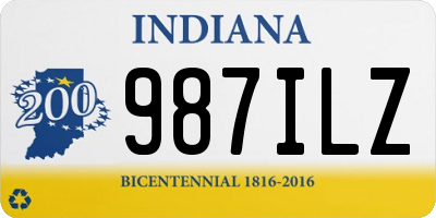 IN license plate 987ILZ