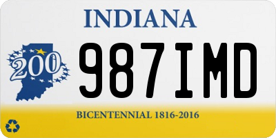 IN license plate 987IMD