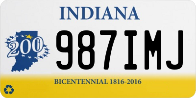 IN license plate 987IMJ