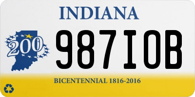 IN license plate 987IOB