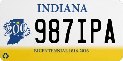 IN license plate 987IPA
