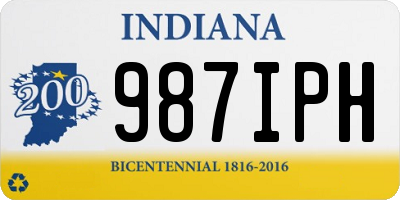 IN license plate 987IPH