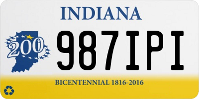 IN license plate 987IPI