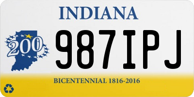 IN license plate 987IPJ