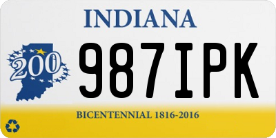 IN license plate 987IPK