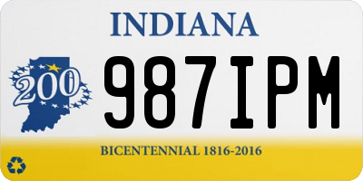 IN license plate 987IPM