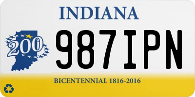 IN license plate 987IPN