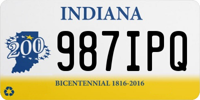 IN license plate 987IPQ