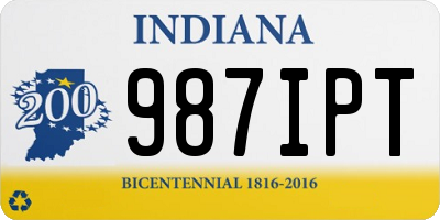 IN license plate 987IPT