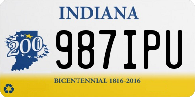 IN license plate 987IPU