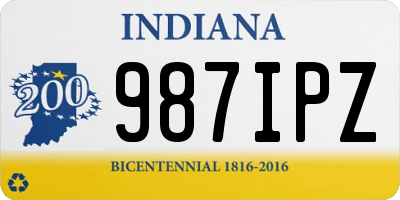 IN license plate 987IPZ