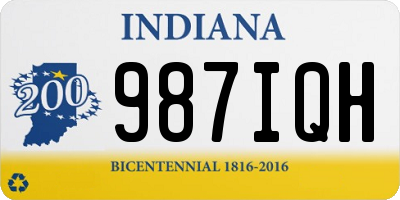 IN license plate 987IQH