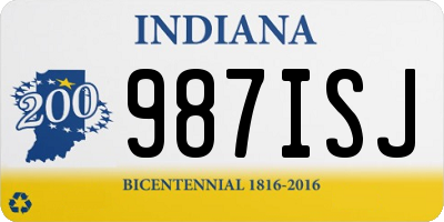 IN license plate 987ISJ