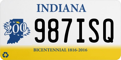 IN license plate 987ISQ