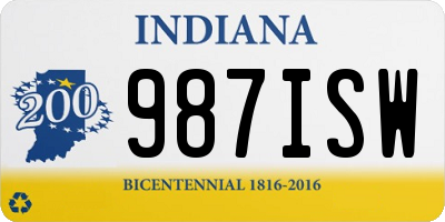 IN license plate 987ISW