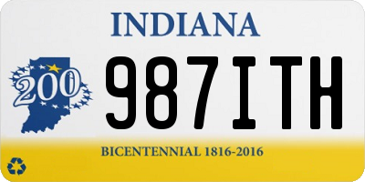 IN license plate 987ITH