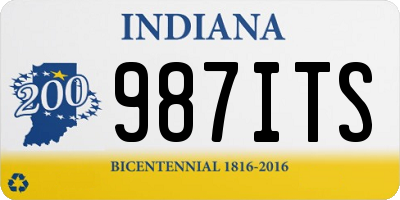 IN license plate 987ITS