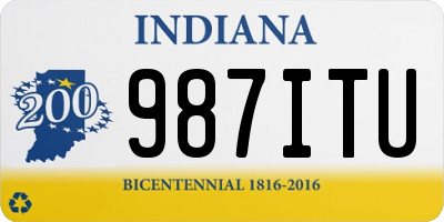 IN license plate 987ITU