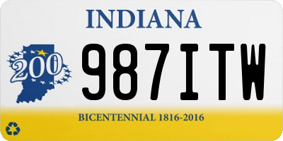 IN license plate 987ITW