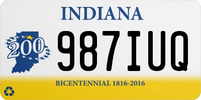 IN license plate 987IUQ