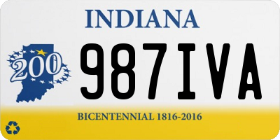 IN license plate 987IVA