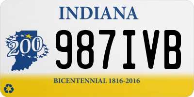 IN license plate 987IVB