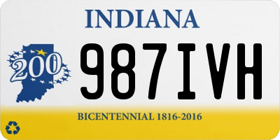 IN license plate 987IVH