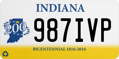 IN license plate 987IVP