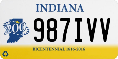 IN license plate 987IVV