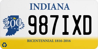 IN license plate 987IXD