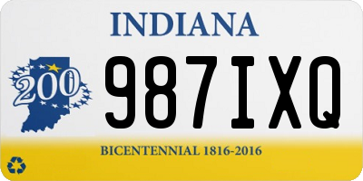 IN license plate 987IXQ