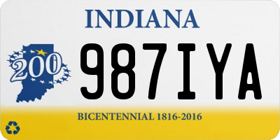 IN license plate 987IYA