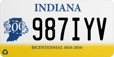 IN license plate 987IYV