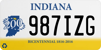 IN license plate 987IZG