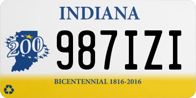 IN license plate 987IZI