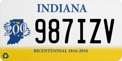 IN license plate 987IZV