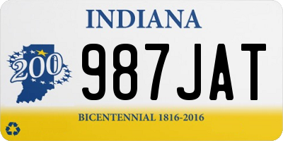 IN license plate 987JAT