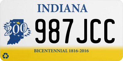 IN license plate 987JCC