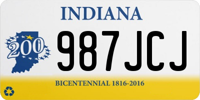 IN license plate 987JCJ